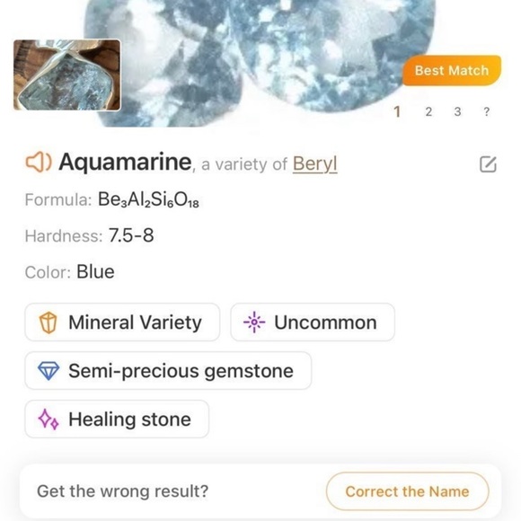 Magical unicorn ruby aquamarine long pendant with necklace - Picture 10 of 10